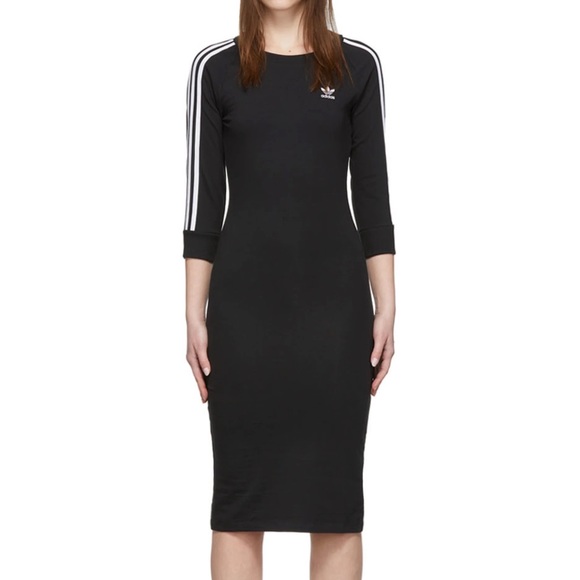 adidas Dresses & Skirts - Adidas Black Midi Dress